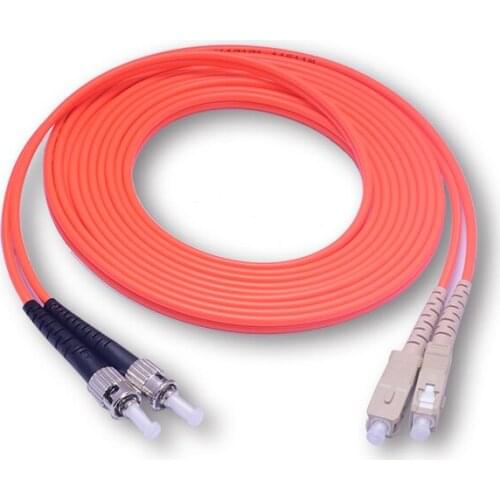 3M SC To ST Fiber Optic Cable MultiMode Duplex Patch Cord OM1 62.5/125