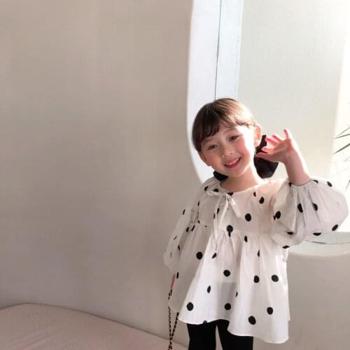 White Children Clothes Spring Summer Girls Cotton Blouses Shirts Kids Teenagers Outwear Breathable High Quality