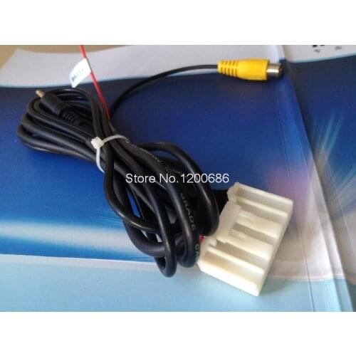 CD AUX audio input wire reverse video wire harness for Subaru Outback color single disc