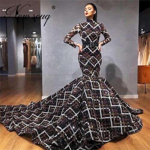 Vestidos Black Prom Dresses Formal Arabic Mermaid Evening Dresses 2021 Long Pageant Customized African Dubai Wedding Party Gowns