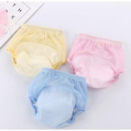 Baby Breathable Yarn Brala Pants Skin-friendly Summer Cotton Cloth Diaper Mesh Pants Baby Diapering Accessories Kids Baby Care