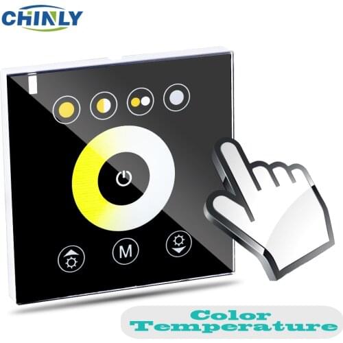 DIY home lighting Color Temperature LED Touch switch Panel Controller led dimmer for DC12V LED strip lights