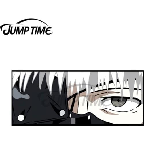JumpTime 13 x 4.6 cm For Kaneki Dull Eyes Vinyl Car Stickers Waterproof Personality JDM Assessoires Scratch-proof Window Decal