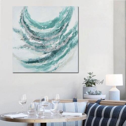 Unframed 100% Handpainted Artwork Home Decoration Wall Picture Foil Artwork Pictures Oil Painting On Canvas For Living Room
