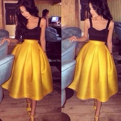 YNQNFS CD22 Vestido de Cocktail Robe Elegant Gold/Black Two Piece Party Dress Mother Gown 2019