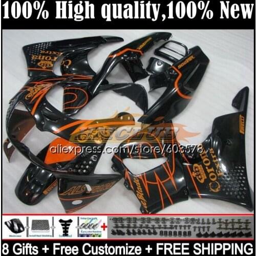 Body For HONDA CBR893RR CBR900RR CBR 893RR 1994 1995 1996 1997 31CL.69 CBR900 CBR893 CBR 893 RR 94 95 96 97 Fairing Orange black