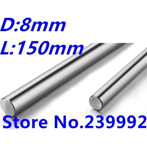 2pcs 8mm 8x150 linear shaft 3d printer 8mm x 150mm Cylinder Liner Rail Linear Shaft axis cnc parts