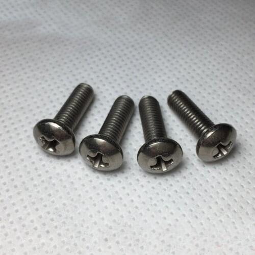 M2.5 Phillips Round head Pure Titanium screws Pan head Mechanical Bolts