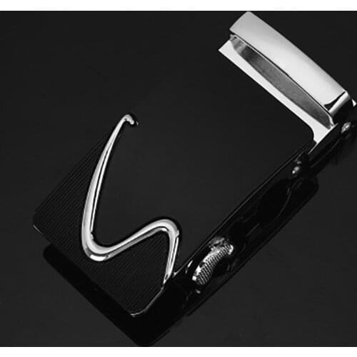 Fashion Mens Business Alloy Automatic Buckle Unique Men Plaque Belt Buckles for 3.5cm Ratchet Men Apparel Accessories