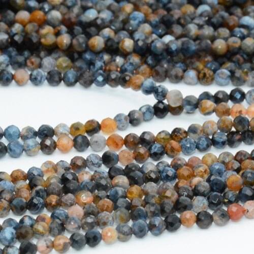 Natural Pietersite Faceted Round Beads 2.8mm
