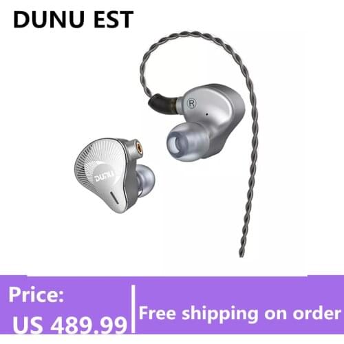 DUNU EST 112 Earphones 13.5 mm Third-Generation Double-Sided Beryllium-Plated Diaphragm EST112 Dynamic Earbuds with MMCX Cable