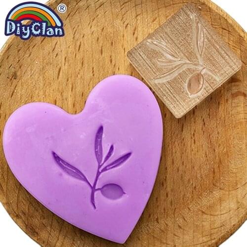Olive Handmade Soap Stamp Mold Diy Olive Leaf Patterns Organic Glass Soap Making Chapter Acrylic Chapters Z0394YZ