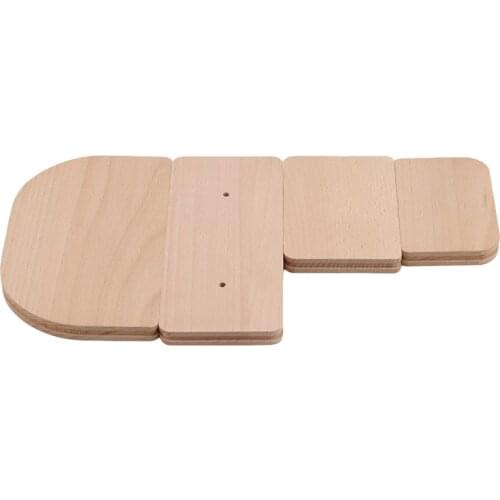 Zipper Installation Assistant Leather Craft Tool Wooden DIY Leather Craft Upper Zipper Correction Template Hand Craft Tool