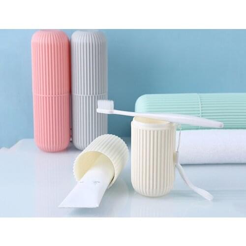Portable Travel Toothbrush Toothpaste Holder Storage Case Box Organizer Household Storage Cup Outdoor Bathroom Accessories