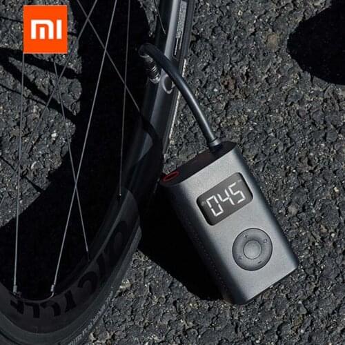 Original Xiaomi Mijia Portable Smart Digital Tire Pressure Detection Electric Inflator Pump For Bike Motorcycle Football