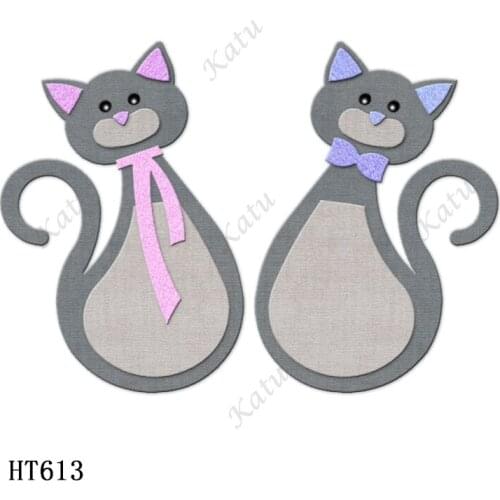 Cute cat Cutting dies - New Die Cutting And Wooden Mold,HT613 Suitable For Common Die Cutting Machines On The Market