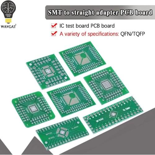QFN TQFP LQFP FQFP 32 44 48 56 64 80 100 turn DIP/SMD to DIP IC adapter Socket TSSOP SOIC SSOP Board Converter Plate 0.5mm 0.8mm