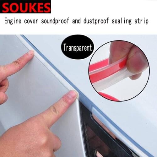 Rubber Car Head Hood Edge Sound Seal Strip Sticker For Opel Astra H J G Insignia Mokka Corsa D Vectra C Zafira Meriva Infiniti
