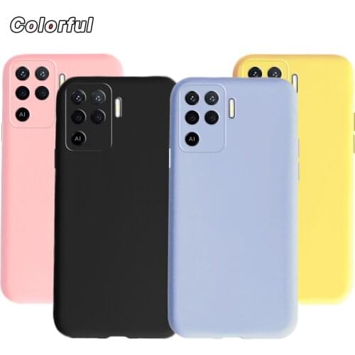 Silicone Case For OPPO A94 4G Phone Case OPPO A94 4G 5G Soft TPU Candy Color Back Cover For OPPO A94 A 94 CPH2203 CPH2211 Funda