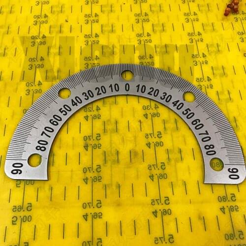 Outer diameter:185 mm Mid-Point Semi-Circular Dial Stainless Steel Accessories Perforated Angle Disk Disc Accessories 185#120#2
