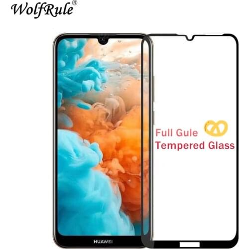 2PCS Screen Protector Huawei Honor 8A Pro Tempered Glass For Huawei Y6 2019 Full Cover+Full Glue Glass For Honor 8A Pro JAT-L41
