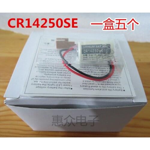 10pcs Original New CR14250SE 3V CR14250SE(3V) CR1/2AA CR14250 14250 PLC Industrial Lithium Battery PLC Battery Free shipping