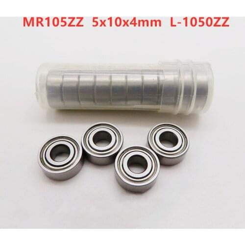 50pcs/100pcs/500pcs miniature ball bearing MR105ZZ 5*10*4mm L-1050ZZ BC5-10ZZ deep groove ball bearings 5mmx10mmx4mm