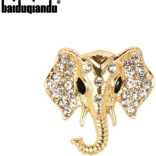 Baiduqiandu Lucky Elephant Brooch Pins For Women Kids Scarf Clothes Hat Accessories Jewelry