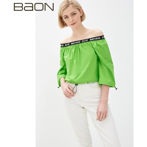 Блузки с открытыми плечами BAON China At AliExpress