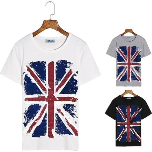 Free shipping Hot Selling 2016 summer fashion printing short sleeve t-shirt for men casual slim cotton t shirts for mens