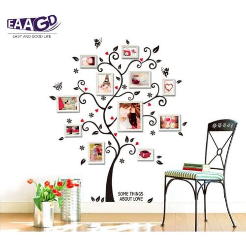 Black Tree Kids Wall Decals Wall Stickers Removable Wall Stickers for Kids Nursery Bedroom Living Room
