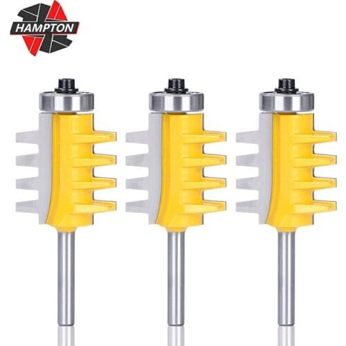 HAMPTON Reversible Finger Joint Glue Router Bit 6mm Shank Cone Tenon Wood Cutter Woodworking Tools