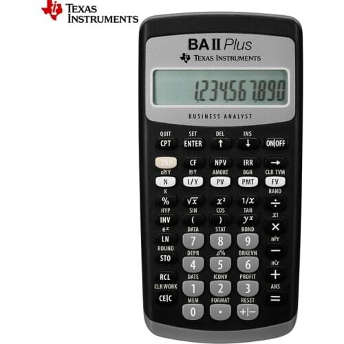 Hot Sale Ti BAII Plus 12 Digits Plastic Led Calculatrice Calculadora Financial Calculations Students Financial Calculator