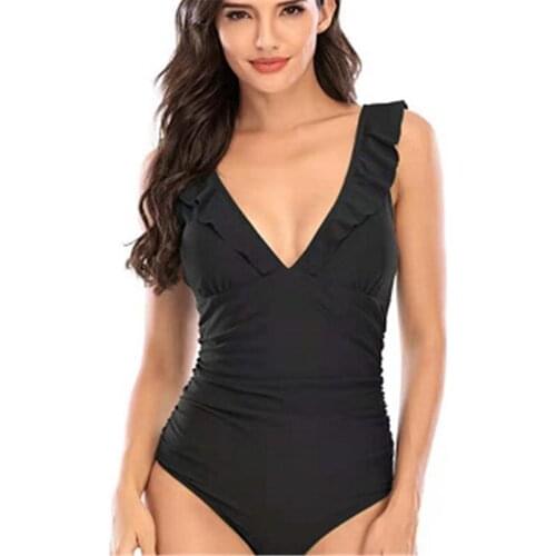 iMucci Black One Piece Swimwear
