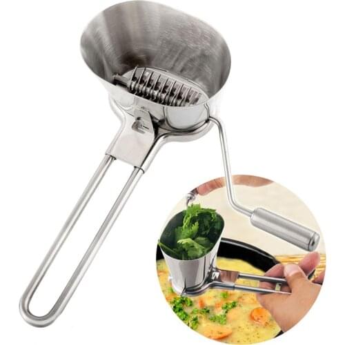 QueenTime Stainless Steel Coriander Chopper Herb Mincer Grinder For Parsley Vegetable Grater Cooking Utensil Kitchen Accessories