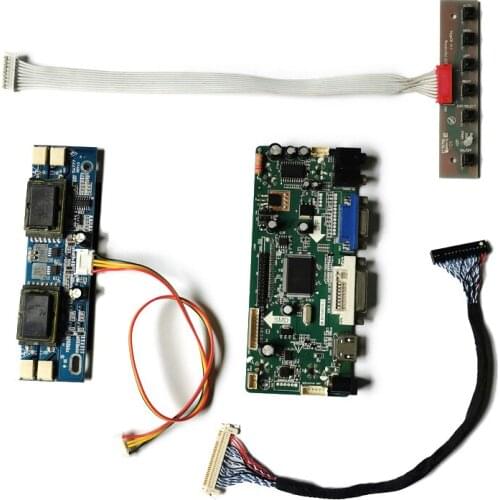 Matrix Fit M170EG01/M170EG02/M170EN07/M170EU01 LVDS 1280*1024 VGA DVI 30 Pin M.NT68676 Monitor Controller Board Kit 4CCFL