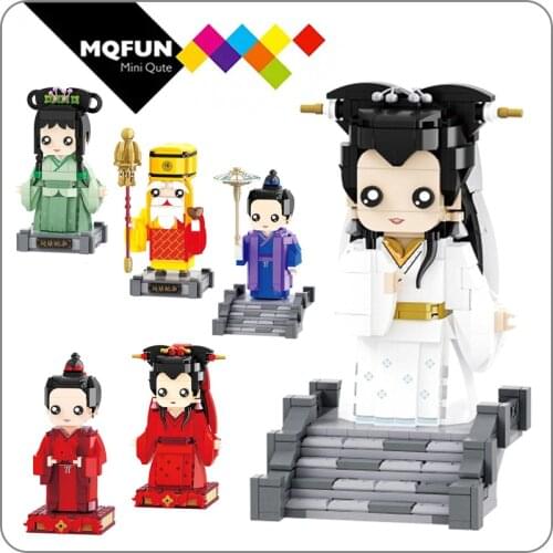 Balody Mini White Snake Legend Xu Xianbai Lady Xiaoqing Fahai Zombie Brickheadz Assembled Building Blocks Childrens Gift