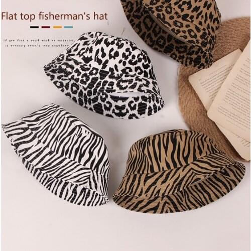 Summer Fashion Baby Sun Hat Kid Girl Boys Cap Children Unisex Beach Girls Bucket Hats Leopard Infant Caps ages 2-6T