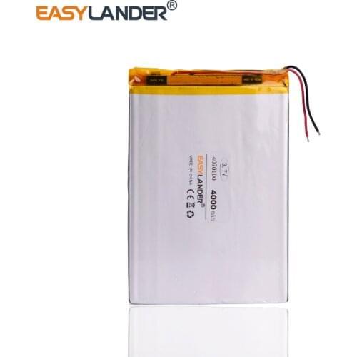 4070100 3.7V 4000mAh Rechargeable Li-Polymer Li-ion Battery For 7 inch Tablet PC pipo s2 elf Cube U25GT Onda 7" Inch DVD 406999