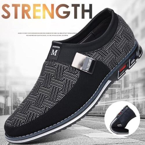 New Mens Flats Loafers Outdoor Sneakers Male Walking Driving Footwear Office Business Dress Shoes Slip-on Moccasins Size 38-50