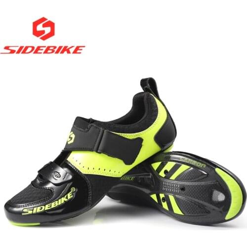 Sidebike triathlon shoes cycling road carbon bicycle sneakers professional athletic road bike shoes mens ultralight breathable