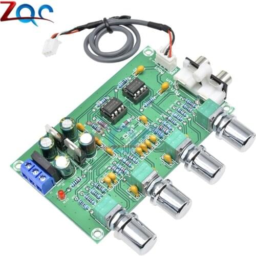 NE5532 Audio 4 Channels Preamplifier Tone Board Quality Stereo Pre-amp Amplifier Board Professional Telephone Channel Amplifier