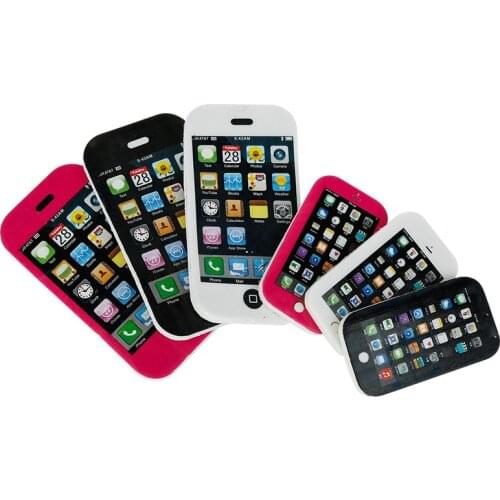 Novelty Kawaii Eraser Mobile Phone Pencil Rubber Erasers Office School Writing Supply Creative Student Stationery Children Gift