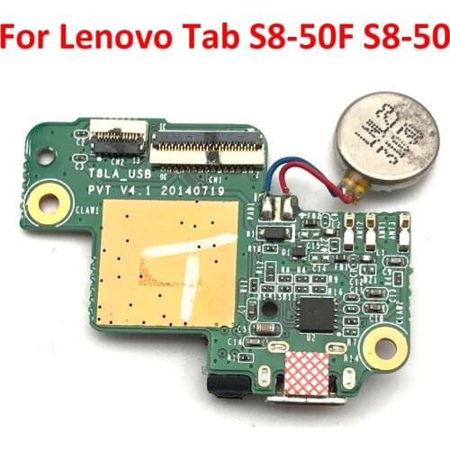 New For Lenovo Tab S8-50F S8-50 Micro USB Charging Dock Port Board Flex Ribbon Cable + Vibrating Motor Module ( Wifi Version )