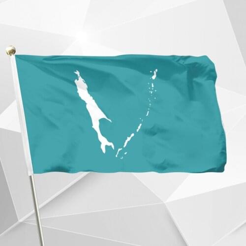 Russia Sakhalin Oblast Flag 150X90cm (3x5FT) 120g 100D Polyester Double Stitched High Quality Banner Ensign Free Shipping