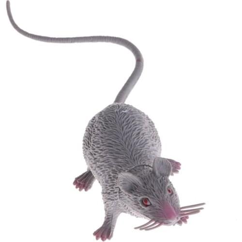Christmas Joke Fake Lifelike Mouse Model Prop Halloween Gift Toy Party Decor GXMB