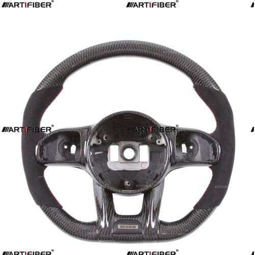 Race Display Carbon Fiber Steering Wheel for Mercedes Benz C63 E63 GT63 S63 GLC63 G63 GLS63 GLE63 SL63 CLS63