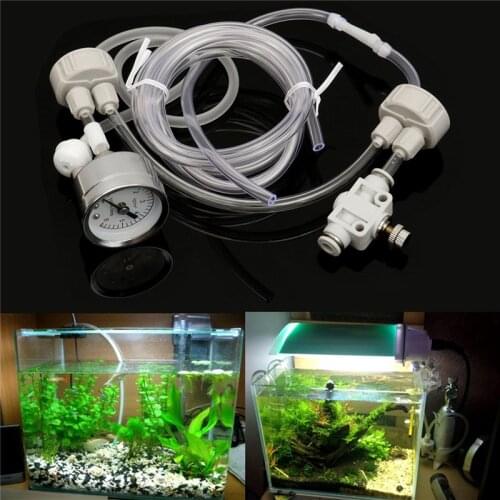 Aquarium DIY CO2 generator system kit CO2 generator, bubble counter diffuser with solenoid valve,For / Aquatic plant growth