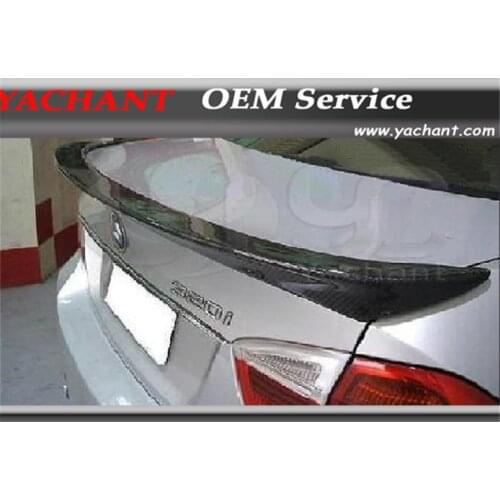 Carbon Fiber CF Trunk Spoiler Rear Wing Fit For 2006-2008 E90 AC Style Duckbill Trunk Spoiler Rear Wing