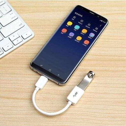 Type-C OTG Adapter Cable USB 3.1 Type C Male To USB 3.0 A Female OTG Data Cord Adapter 16cm